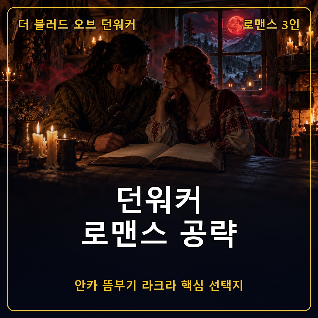 더 블러드 오브 던워커 로맨스 공략, 안카 뜸부기 라크라 핵심 선택지와 놓치면 안 되는 퀘스트 순서