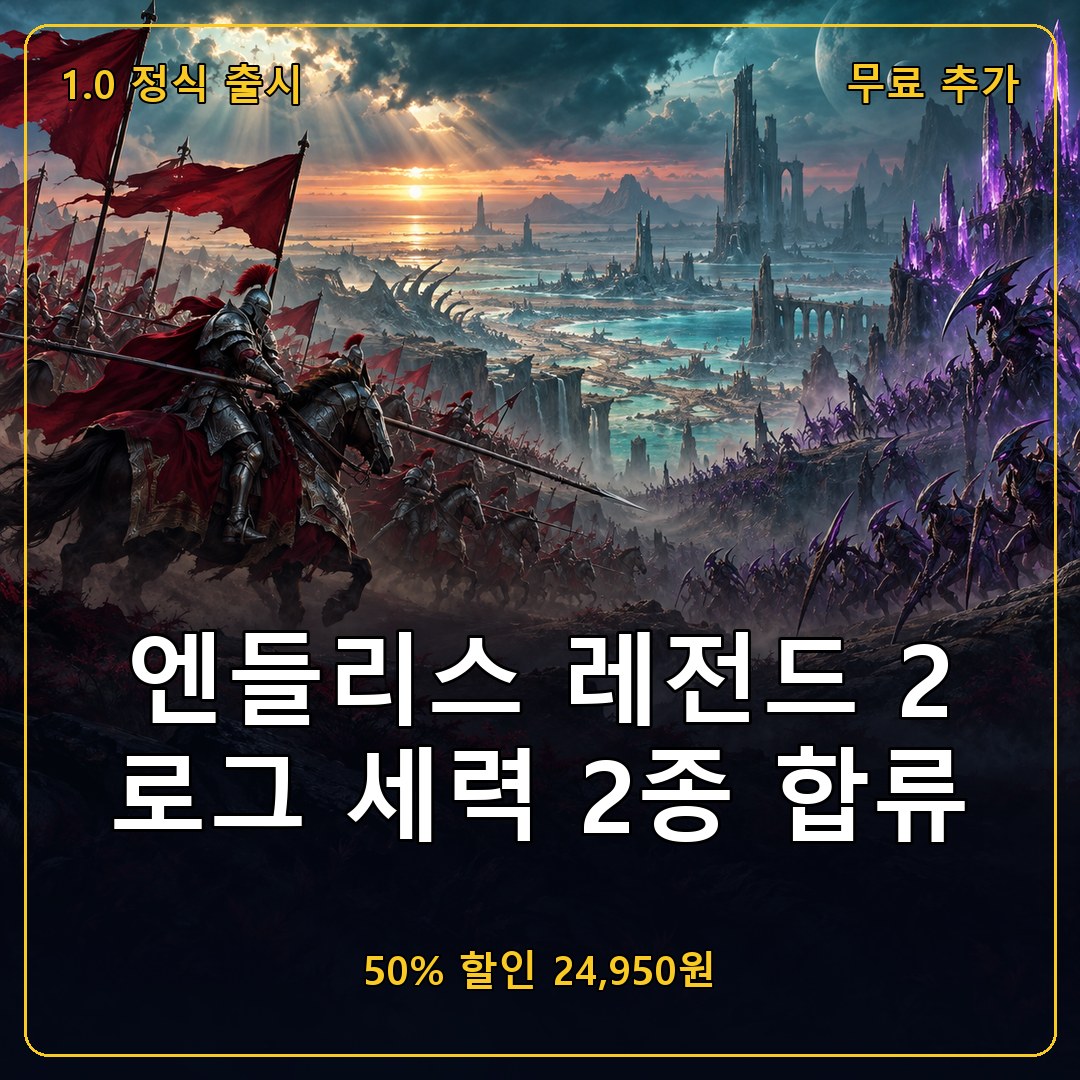 엔들리스 레전드 2 로그 세력 젤레바스 교단과 세버드 클로스, 1.0 정식 출시에 무료 합류