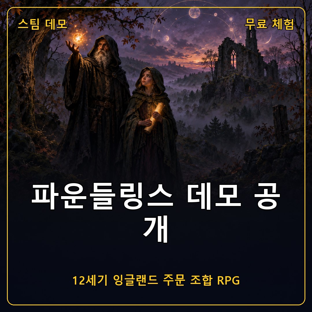 파운들링스 데모 공개, 12세기 잉글랜드에서 주문을 조합하는 RPG