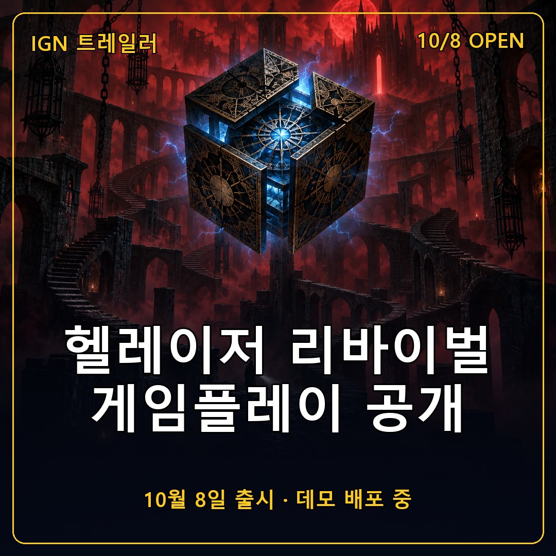 헬레이저 리바이벌 게임플레이 개요 트레일러 공개, 퍼즐 상자 능력과 10월 출시 정보