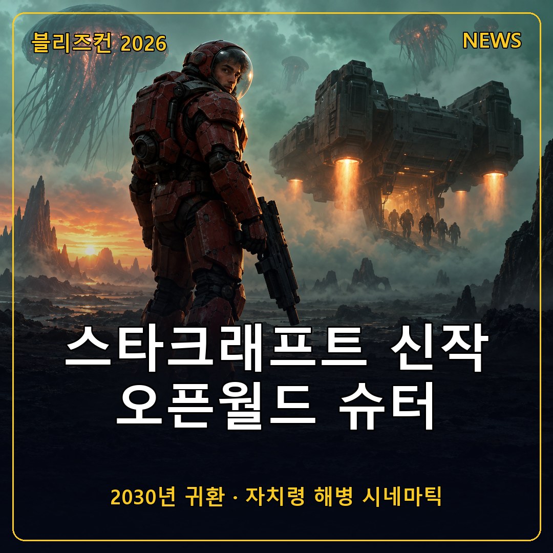 스타크래프트 신작 오픈월드 슈터 공개, 2030년 돌아오는 자치령 해병 이야기