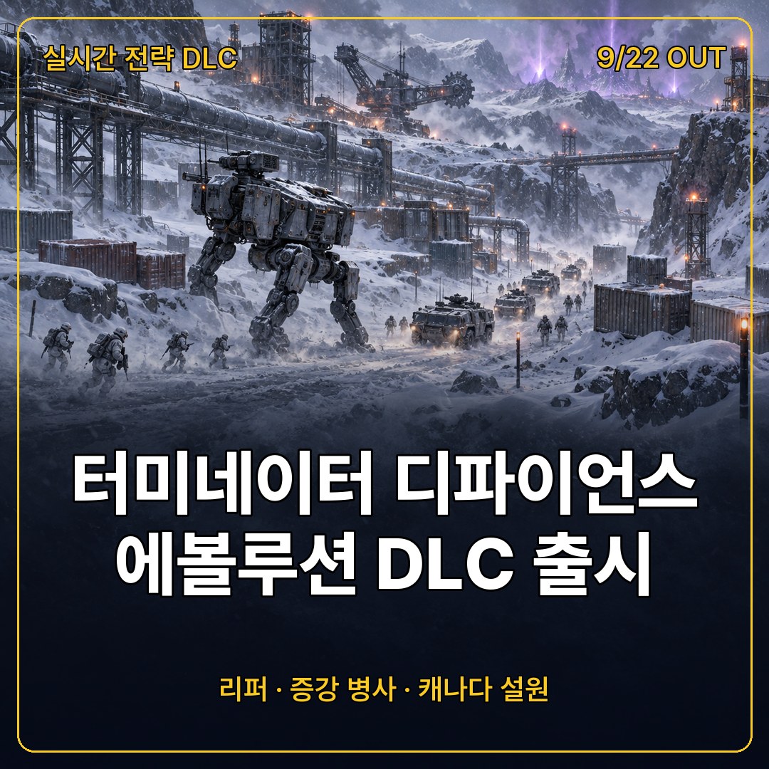 터미네이터 다크 페이트 디파이언스 에볼루션 DLC 출시, 리퍼와 증강 병사가 바꾼 캐나다 전선